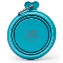 Load image into Gallery viewer, MESSY MUTTS SILICONE COLLAPSIBLE BOWL BLUE SM
