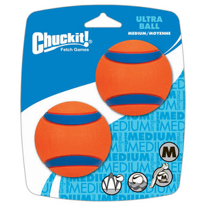 CHUCK IT ULTRA BALL 2PK MEDIUM