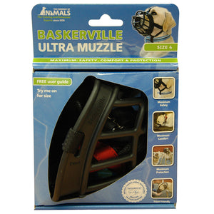 BASKERVILLE ULTRA MUZZLE BLACK SIZE 4