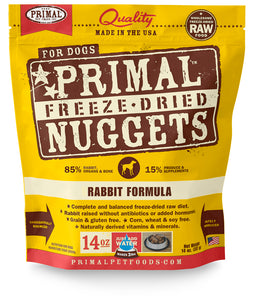 PRIMAL FREEZE DRIED RABBIT DOG 14OZ