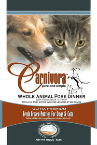 CARNIVORA PORK DINNER PATTIES 4LB