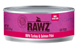 RAWZ 96% TURKEY/SALMON PATE CAT CAN 156G