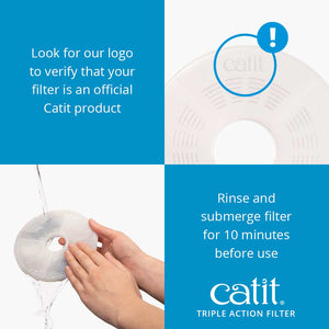 HAGEN CATIT TRIPLE ACTION FILTER 5PK