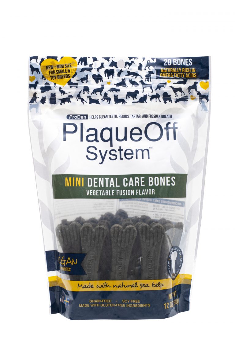 PLAQUEOFF DENTAL BONES MINI VEGGIE 340G