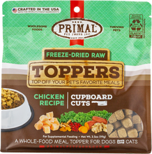 Load image into Gallery viewer, PRIMAL TOPPER FREEZE DRIED CUPBOARD CUTS CHICKEN 3.5OZ
