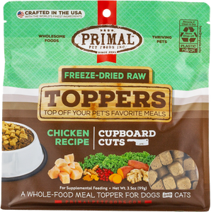 PRIMAL TOPPER FREEZE DRIED CUPBOARD CUTS CHICKEN 3.5OZ