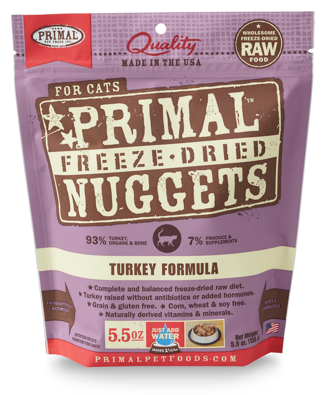 PRIMAL FREEZE DRIED TURKEY CAT 5.5OZ