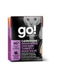 Load image into Gallery viewer, GO CAT CARNIVORE GRAIN FREE CHICKEN/TURKEY/DUCK TETRA 181G
