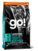 Load image into Gallery viewer, GO DOG CARNIVORE GRAIN FREE CHICKEN/TURKEY/DUCK 22LB
