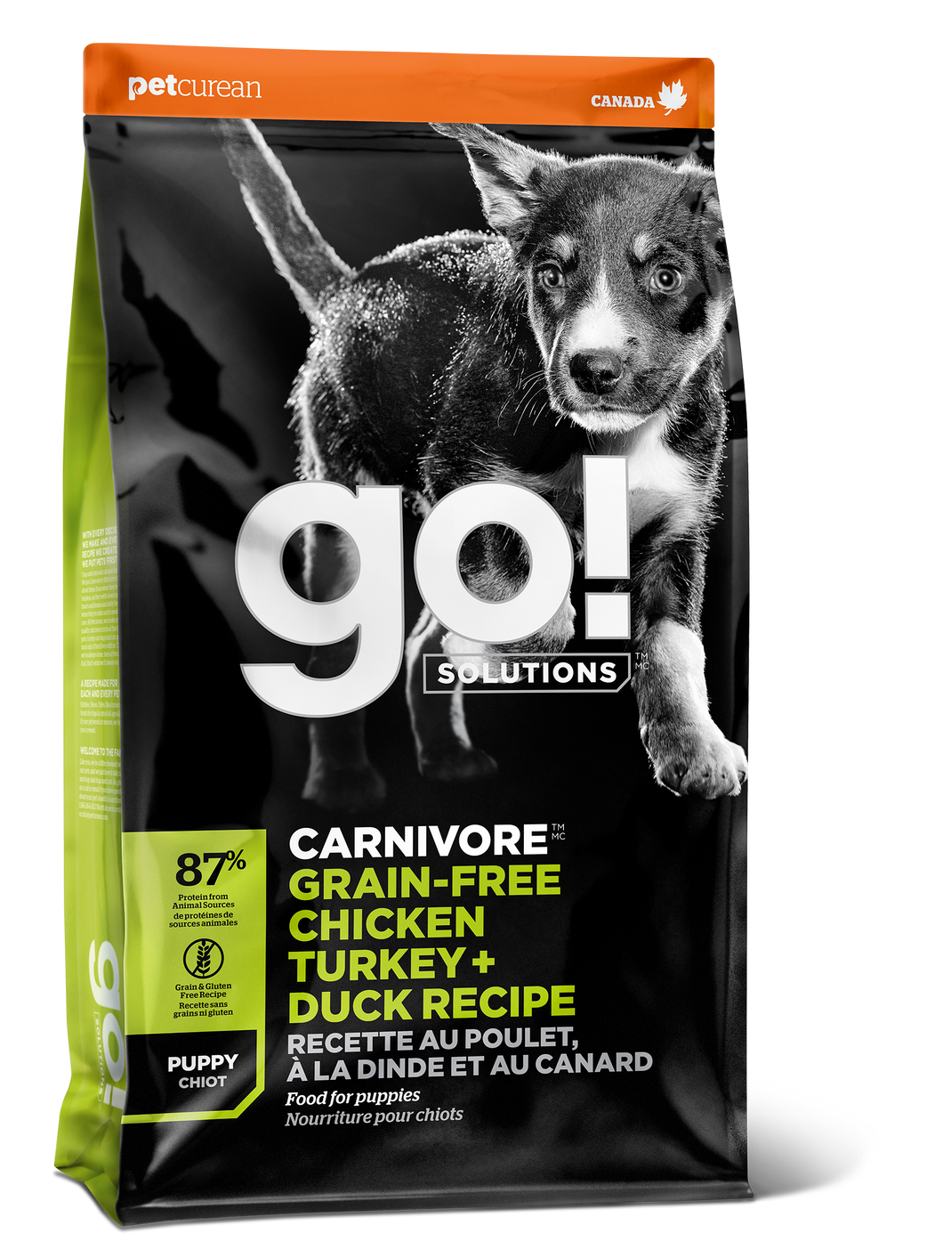 GO DOG CARNIVORE GRAIN FREE CHICKEN/TURKEY/DUCK PUPPY 12LB