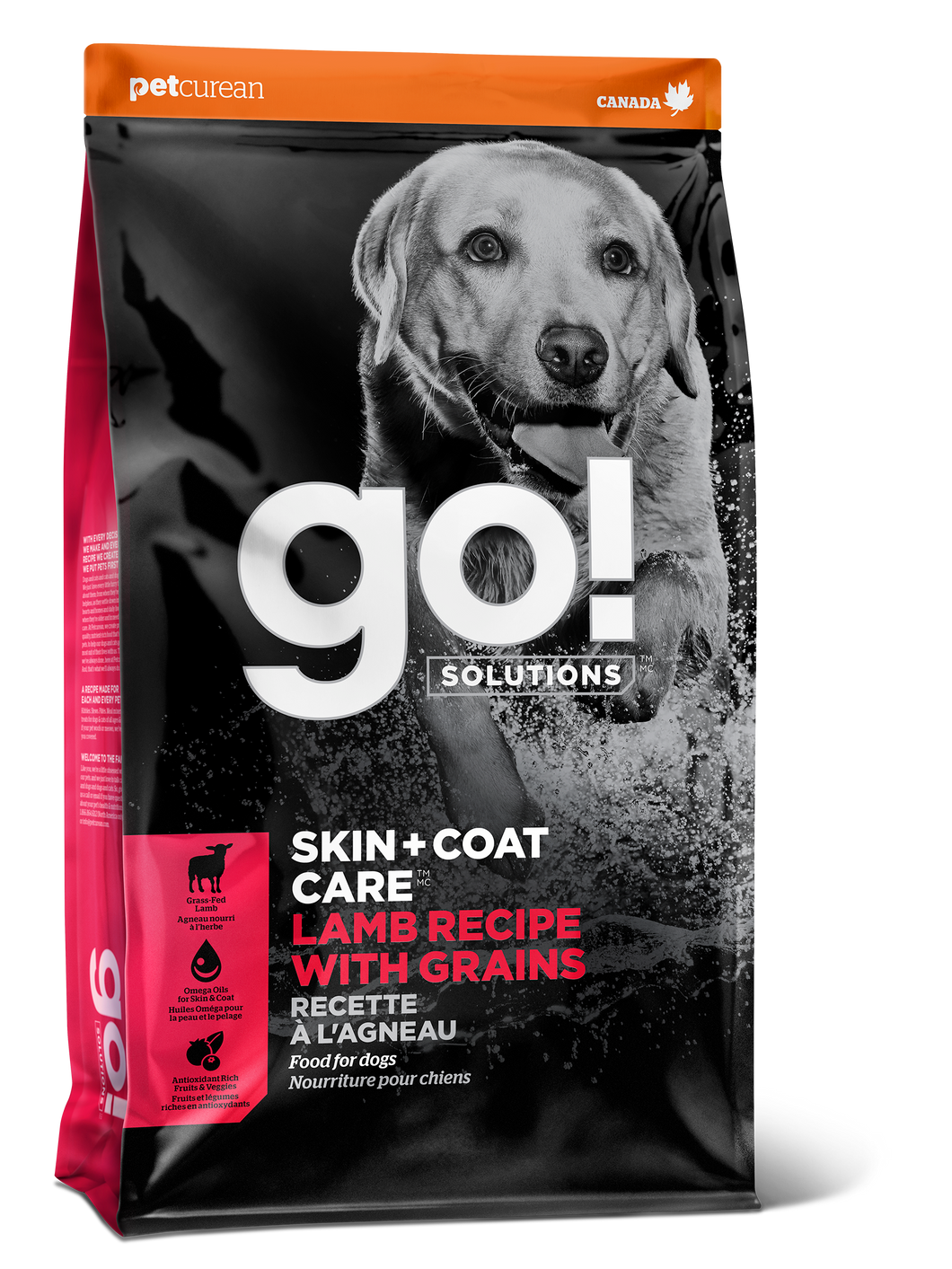 GO DOG SKIN & COAT LAMB 12LB