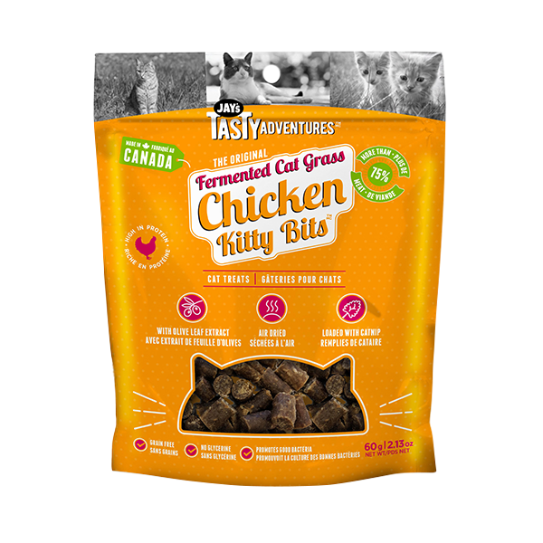 JAY'S TASTY ADVENTURES CAT GRASS CHICKEN TREAT 60G