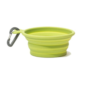 MESSY MUTTS SILICONE COLLAPSIBLE BOWL GREEN SM