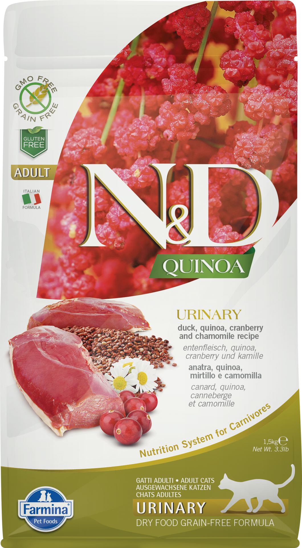 FARMINA QUINOA URINARY DUCK CAT 1.5KG