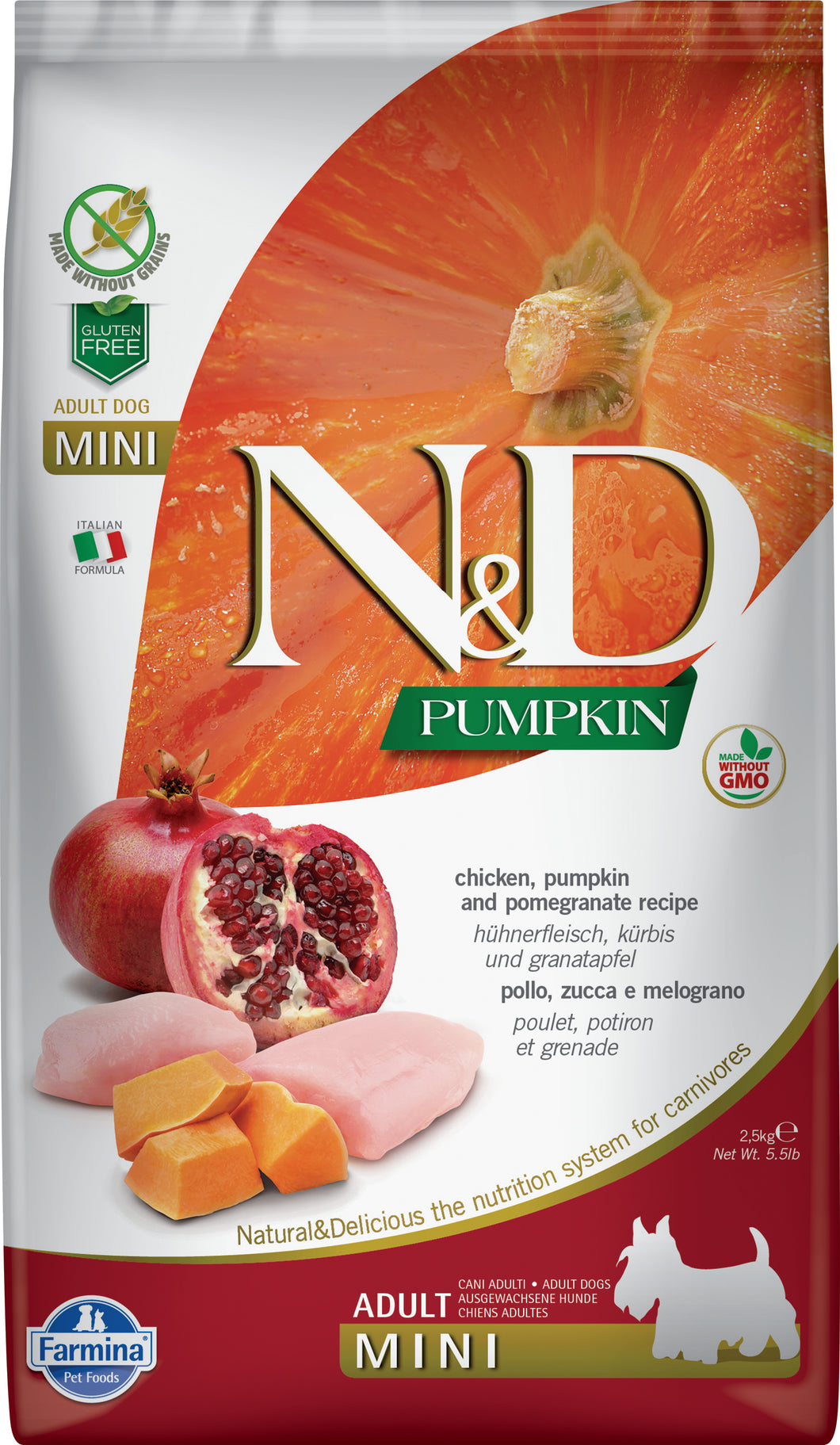FARMINA PUMPKIN CHICKEN/POMEGRANATE DOG MINI 7KG