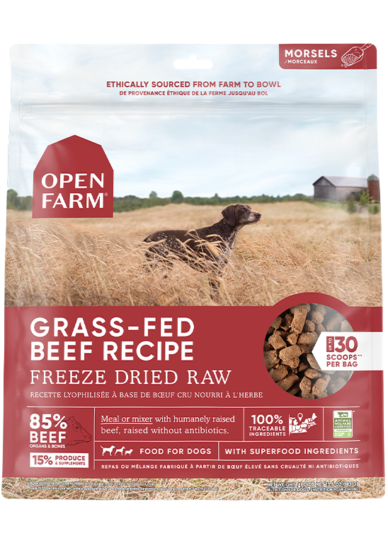 OPEN FARM FREEZE DRIED BEEF 3.5OZ