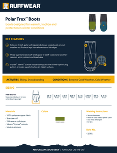 RUFFWEAR POLAR TREX PAIR 1.5"