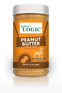 NATURE'S LOGIC PEANUT BUTTER DOG TREAT 12OZ