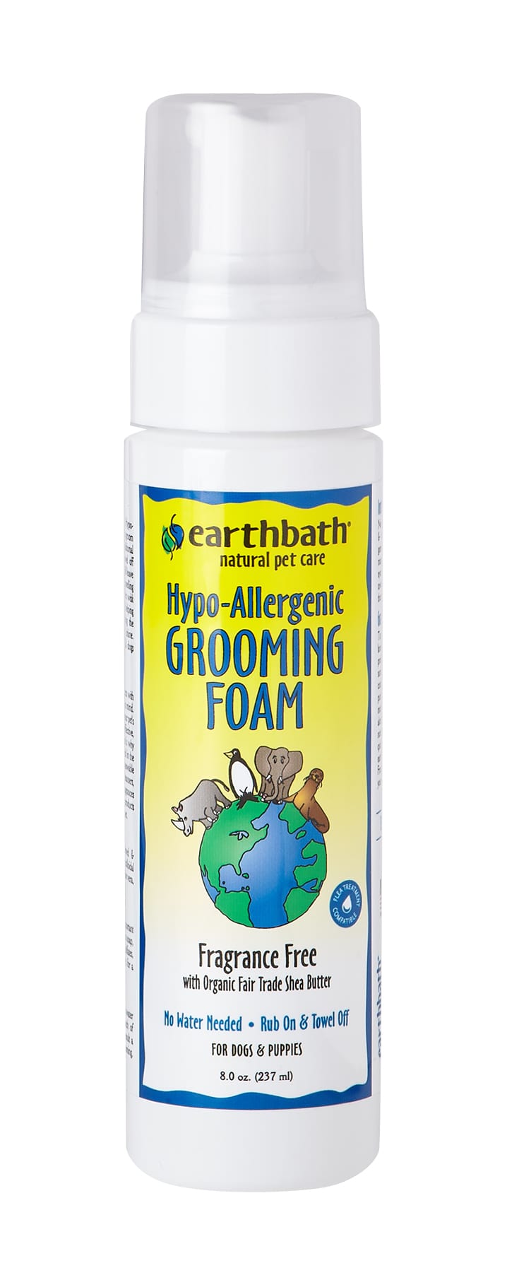 EARTHBATH HYPO ALLERGENIC FOAM DOG 222ML