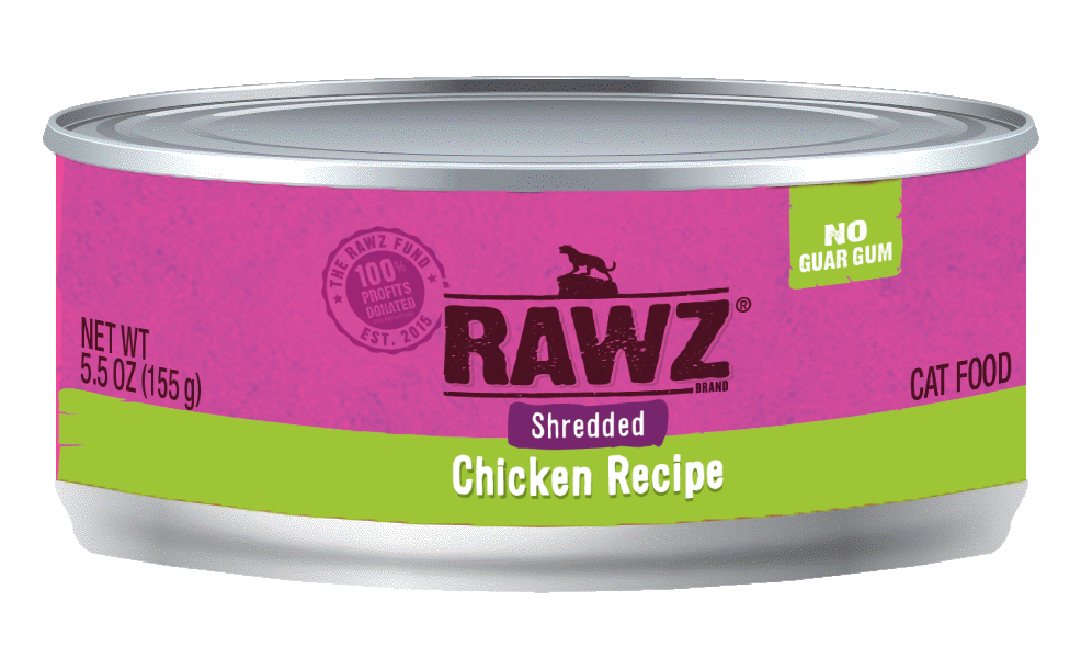 RAWZ CHICKEN SHREDDED CAT CAN 156G