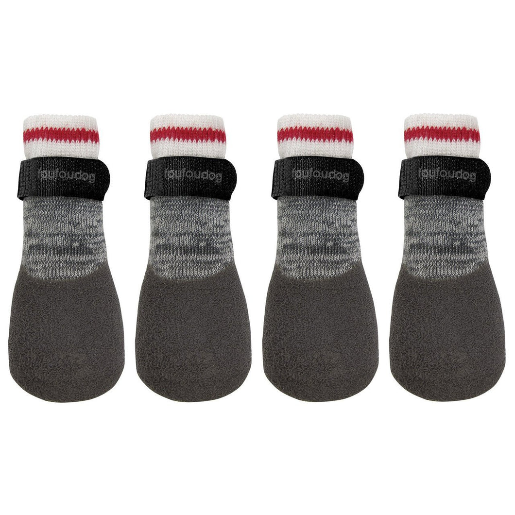 FOU FOU RUBBER DIP SOCK CHARCOAL MED 2