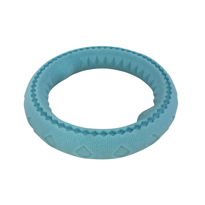TOTALLY POOCHED CHEW N' TUG RING TEAL
