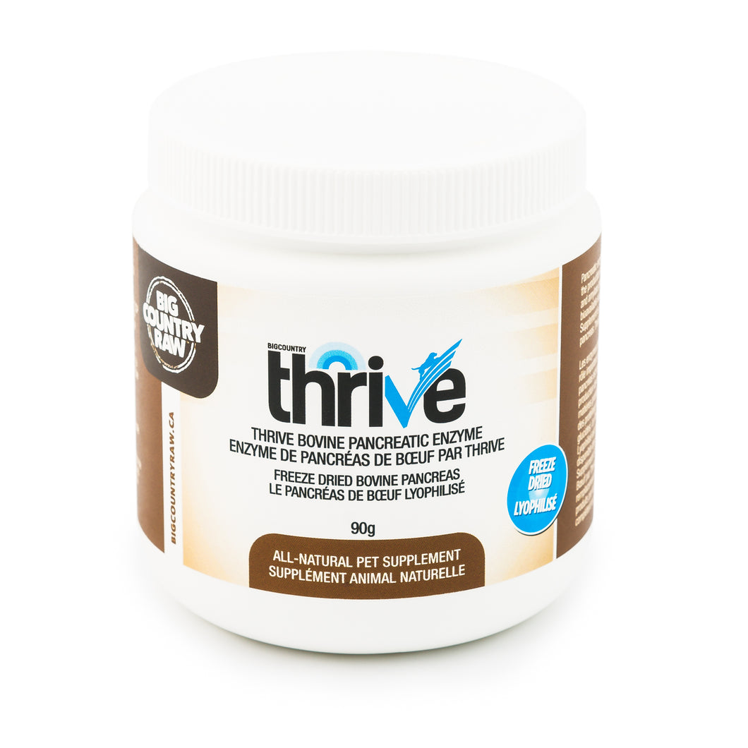 BIG COUNTRY RAW THRIVE BOVINE PANCREATIC ENZYME 90G