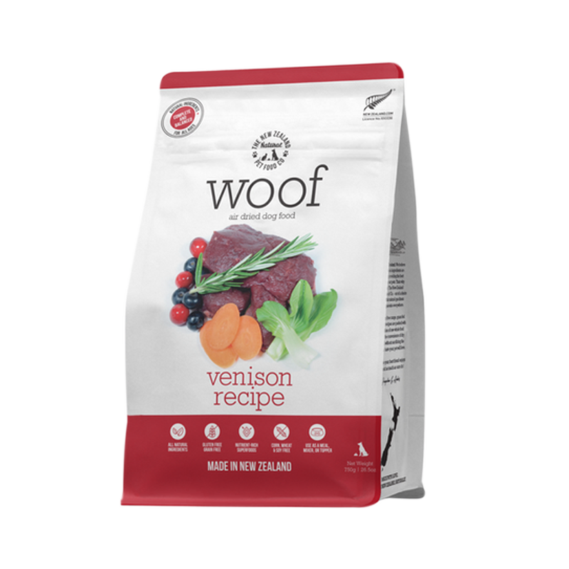 NEW ZEALAND NATURAL WOOF VENISON AIR DRIED 100G