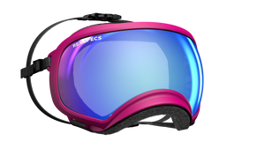 REX SPECS YAZBERRY FRAME W/CLEAR & BLUE MIRROR LENSES EXTRA LARGE