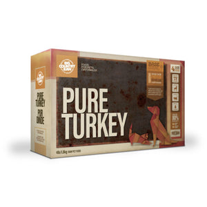 BIG COUNTRY RAW PURE TURKEY CARTON 4LB