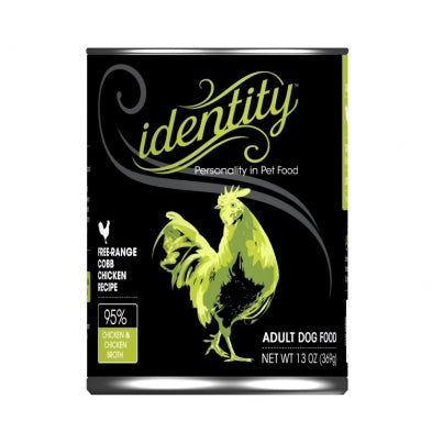 IDENTITY 95% CHICKEN DOG CAN 13OZ