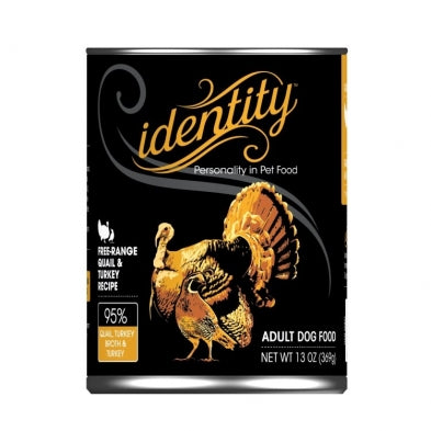 IDENTITY 95% QUAIL/TURKEY DOG CAN 13OZ