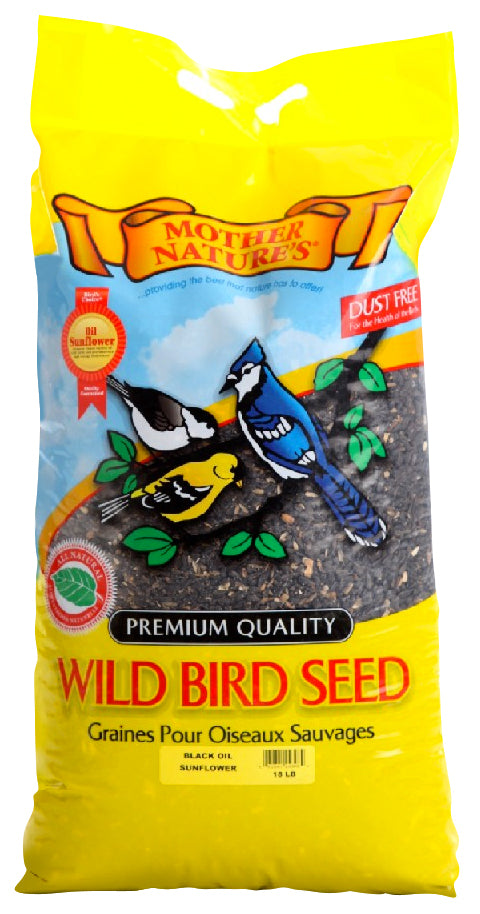 MOTHER NATURE'S BLACK OIL SUNFLOWER SEEDS 15.4LB
