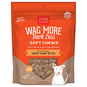 CLOUD STAR WAG MORE SOFT PEANUT BUTTER 6OZ