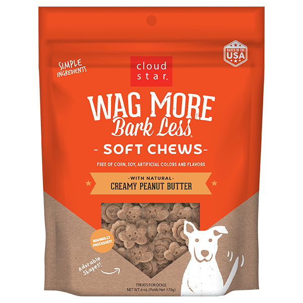 CLOUD STAR WAG MORE SOFT PEANUT BUTTER 6OZ