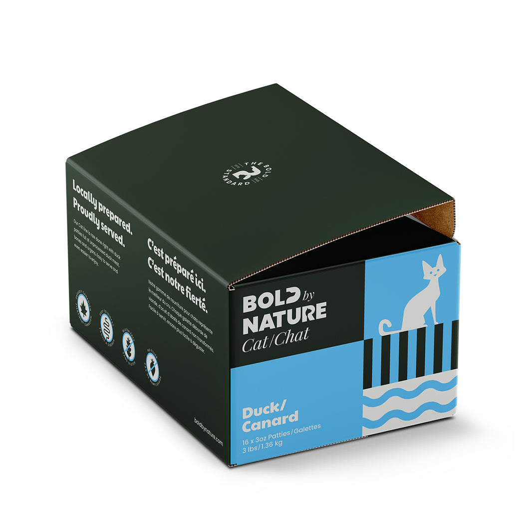 BOLD BY NATURE DUCK PATTY FELINE 3LB