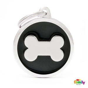MY FAMILY CIRCLE PAW BLACK BIG TAG