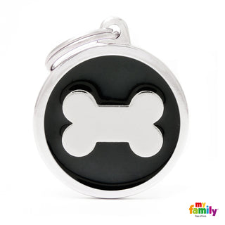 MY FAMILY CIRCLE PAW BLACK BIG TAG