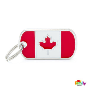MY FAMILY CANADIAN FLAG TAG