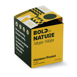 BOLD BY NATURE MEGA CHICKEN PATTIES 4LB
