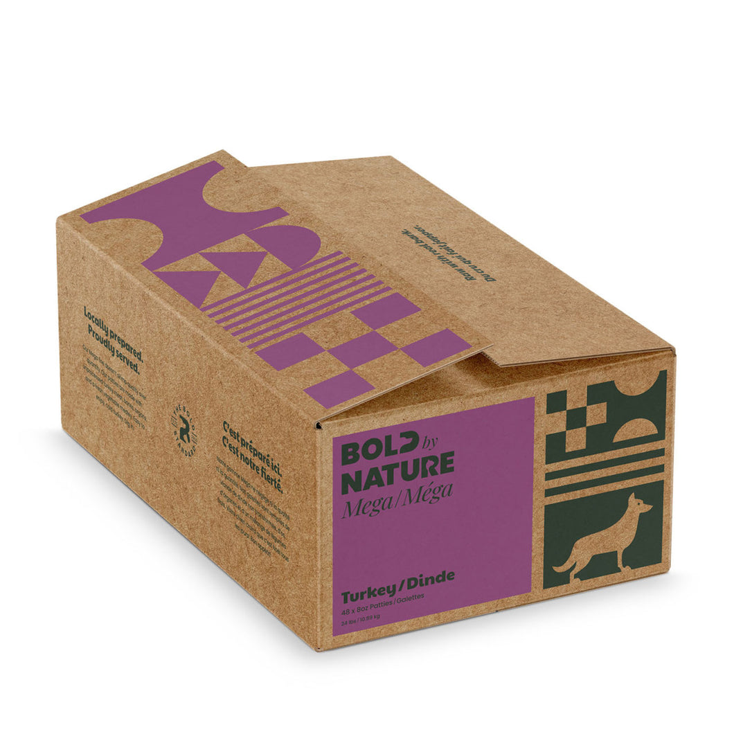 BOLD BY NATURE MEGA TURKEY PATTIES 24LB