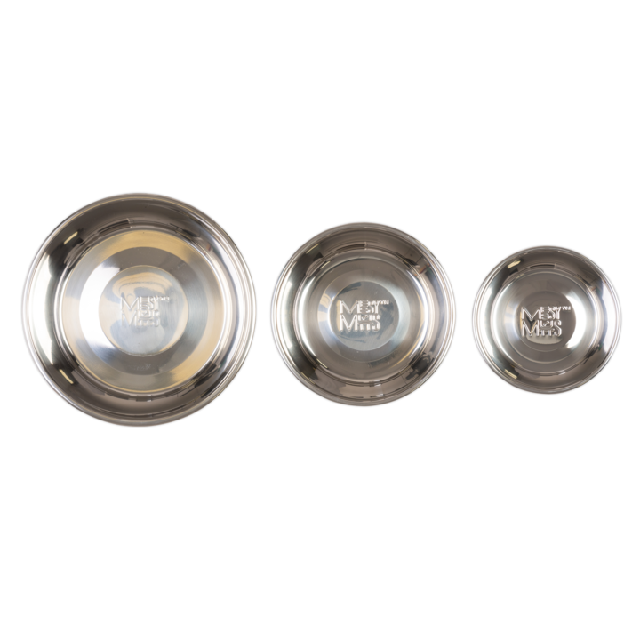 MESSY MUTTS STAINLESS STEEL RAW BOWL XLG